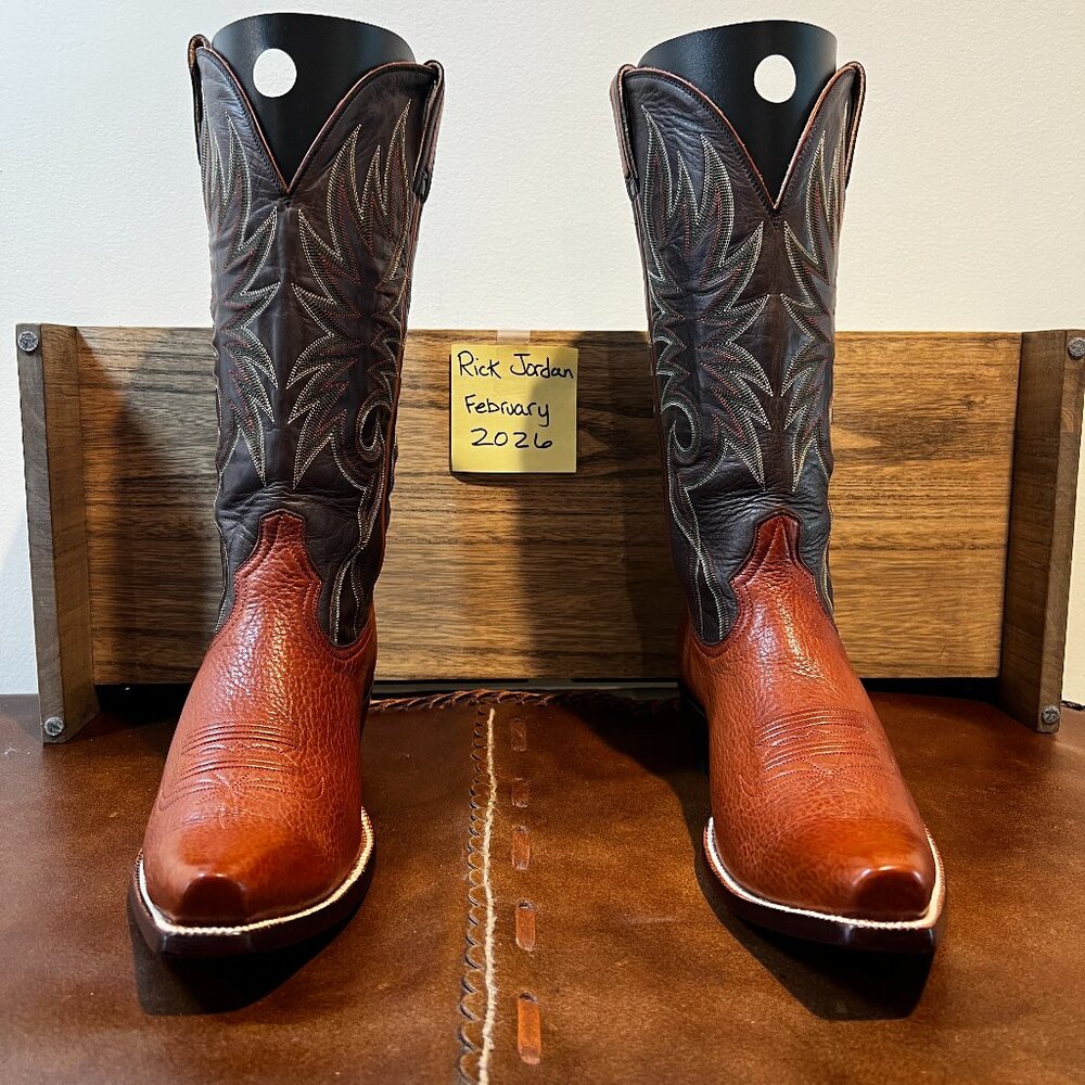 [SOLD] Heritage Boot Co. 'Wild Bill' Bison Cowboy Boots 7.5D/8.5D